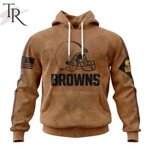 NFL Cleveland Browns Special Salute To Service For Veterans Day Full Printed Hoodie