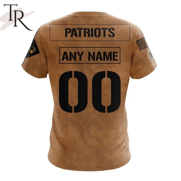 NFL New England Patriots Special Salute To Service For Veterans Day Full Printed Hoodie