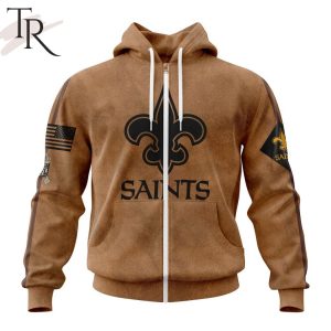 NFL New Orleans Saints Special Salute To Service For Veterans Day Full Printed Hoodie