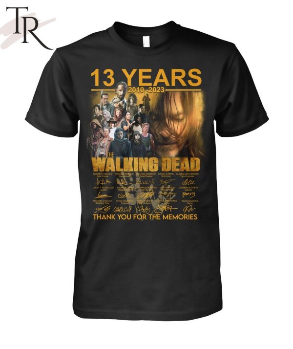 13 Years 2010 – 2023 The Walking Dead Signature Thank You For The Memories T-Shirt