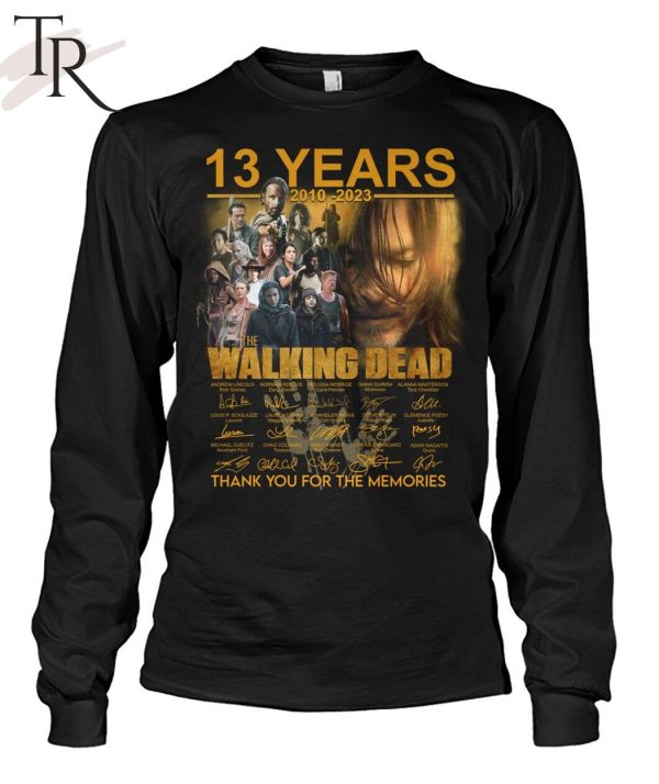 13 Years 2010 – 2023 The Walking Dead Signature Thank You For The Memories T-Shirt