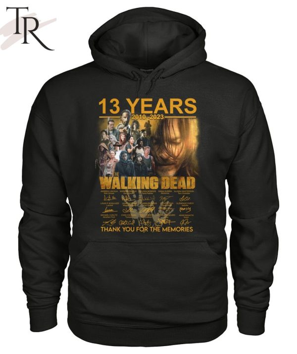 13 Years 2010 – 2023 The Walking Dead Signature Thank You For The Memories T-Shirt