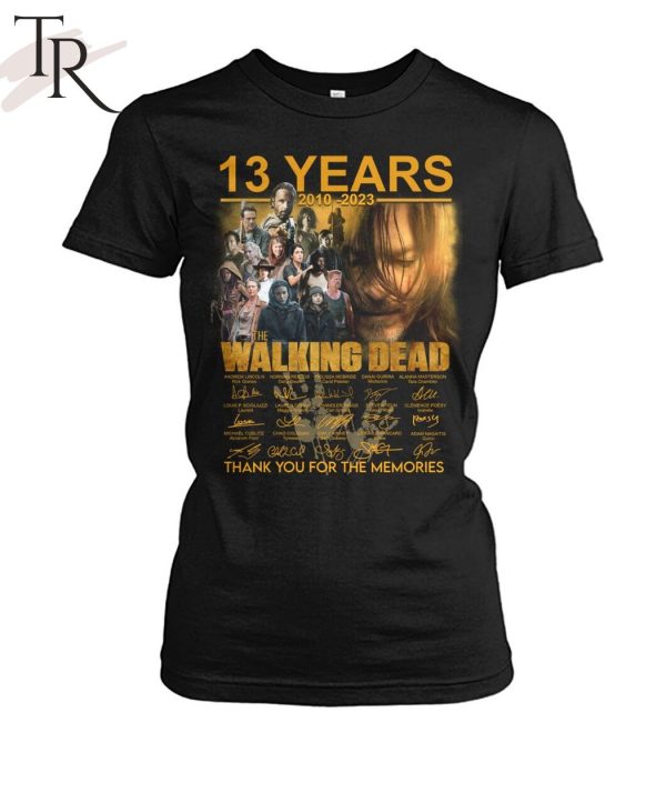 13 Years 2010 – 2023 The Walking Dead Signature Thank You For The Memories T-Shirt