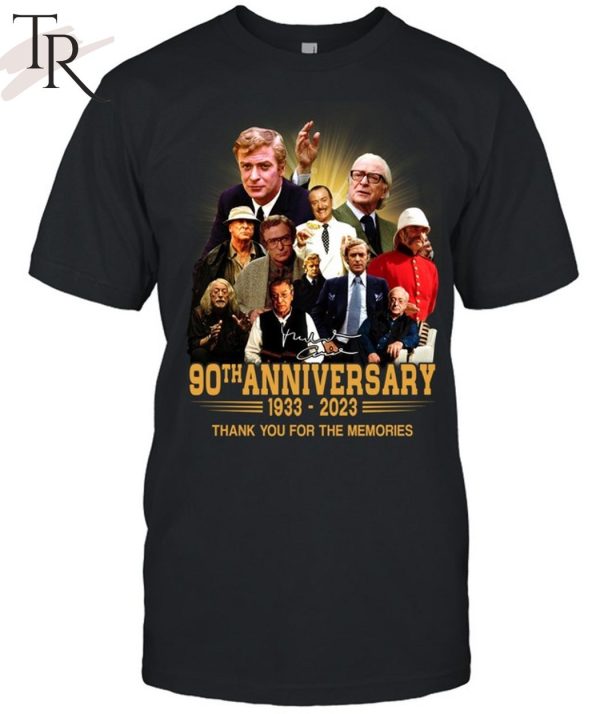 Michael Caine 90th Anniversary 1933 – 2023 Thank You For The Memories T-Shirt