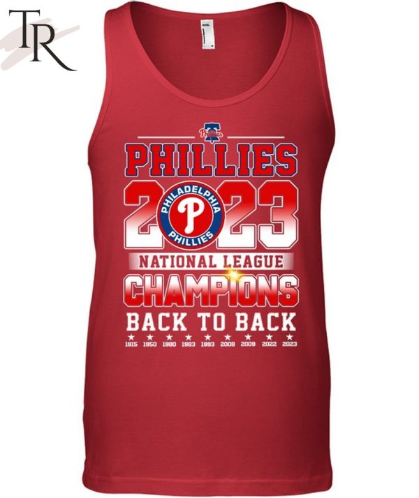 Back to back 2023 National League Champions Philadelphia Phillies