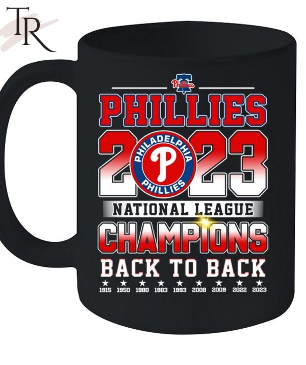 Back to back 2023 National League Champions Philadelphia Phillies