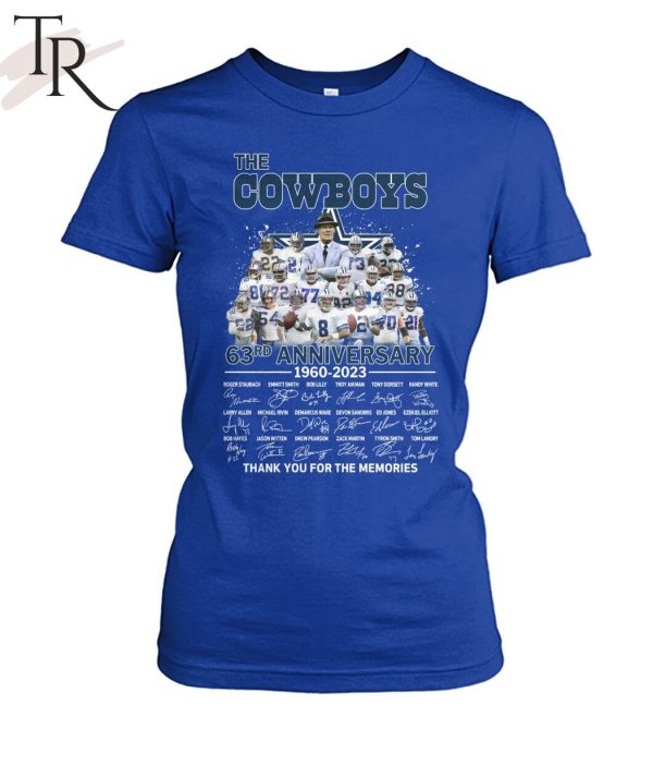 The Cowboys 63rd Anniversary 1960 – 2023 Thank You For The Memories T-Shirt