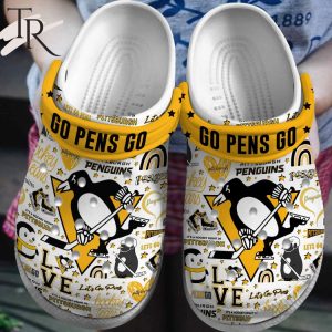 Go Pens Go It’s A Hockey Night In Pittsburgh Penguins Clogs
