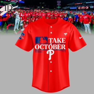 Take October Philadelphia Phillies Fanatics Branded Red 2023 Postseason  Jersey - Torunstyle
