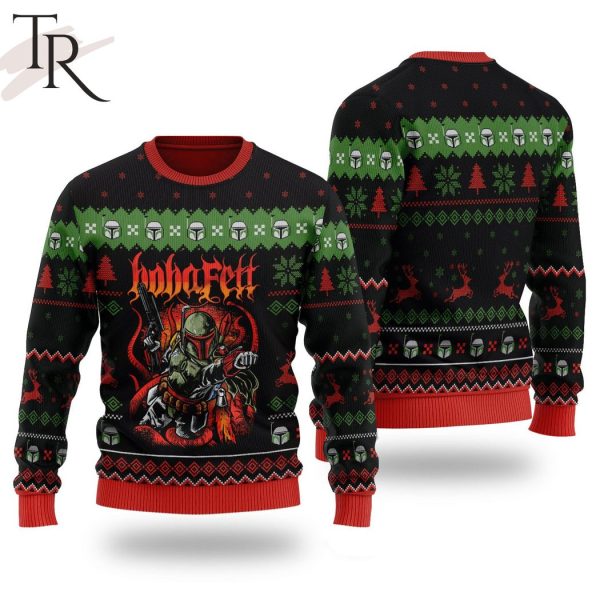 Boba Fett Star Wars Unisex Ugly Christmas Sweater For Men and Women