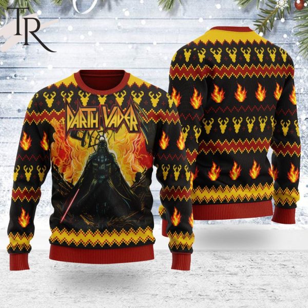 Darth Vader Rock Style Unisex Ugly Christmas Sweater For Men and Women