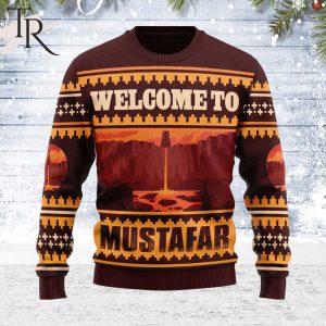 Personalize Name Welcome to Mustafar Star Wars Unisex Ugly Sweater For Men and Women