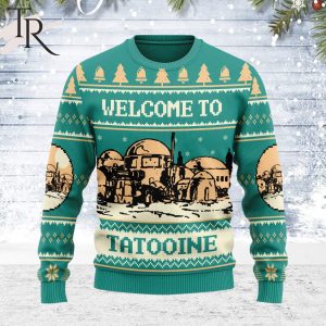 Personalize Name Welcome to Tattooine Star Wars Unisex Ugly Sweater For Men and Women