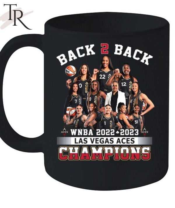 Back 2 Back WNBA 2022 2023 Las Vegas ACES Champions T-Shirt