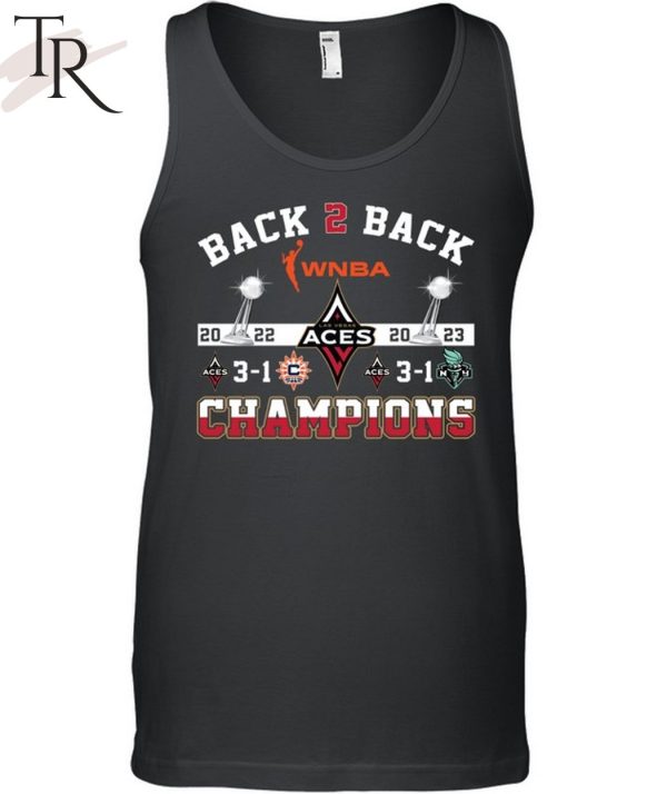 Back To Back WNBA ACES 2022 2023 Champions T-Shirt