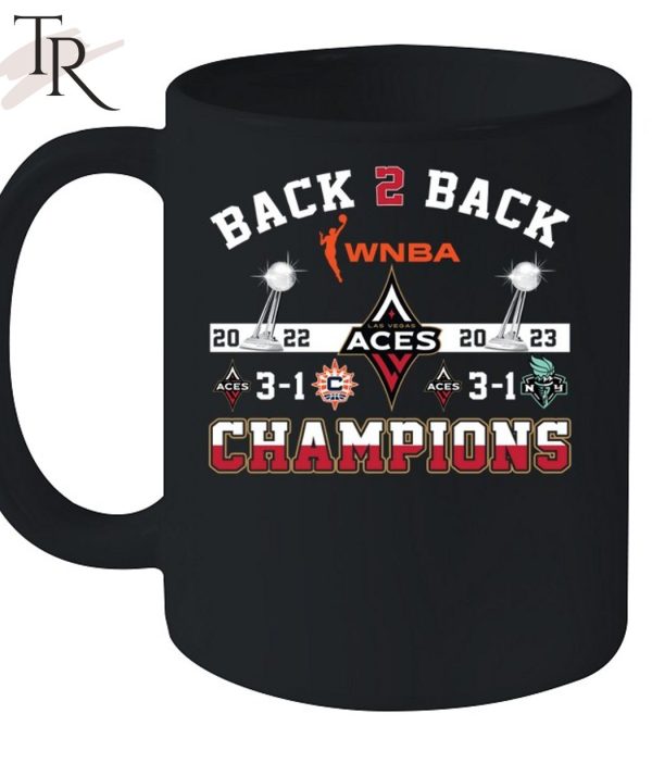 Back To Back WNBA ACES 2022 2023 Champions T-Shirt