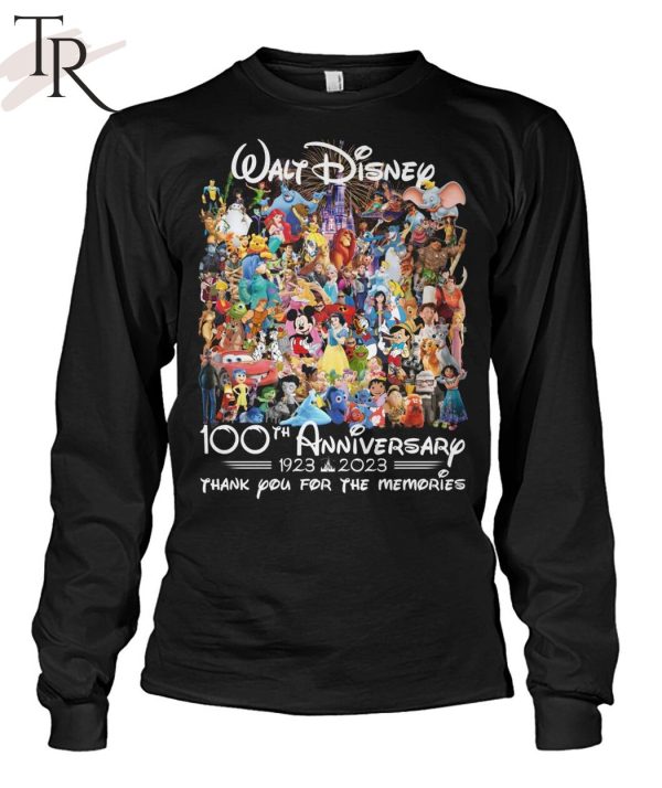 Walt Disney 100th Anniversary 1923 – 2023 Thank You For The Memories T-Shirt