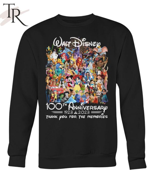 Walt Disney 100th Anniversary 1923 – 2023 Thank You For The Memories T-Shirt