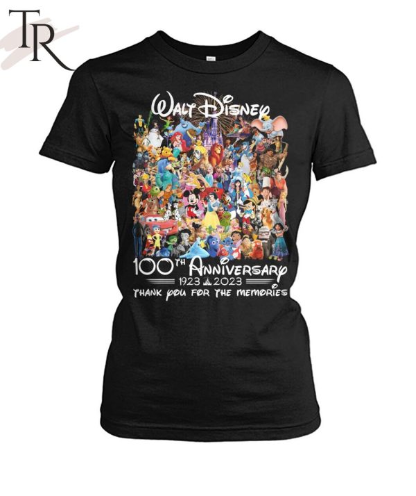 Walt Disney 100th Anniversary 1923 – 2023 Thank You For The Memories T-Shirt