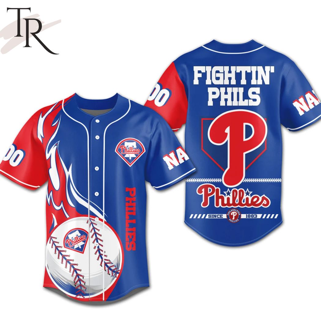 Personalized Phillies Fightin' Phils Philadelphia Phillies Since 1883  Baseball Jersey - Torunstyle