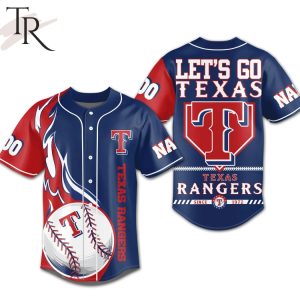 Personalized Texas Rangers Let’s Go Texas Since 1972 Baseball Jersey