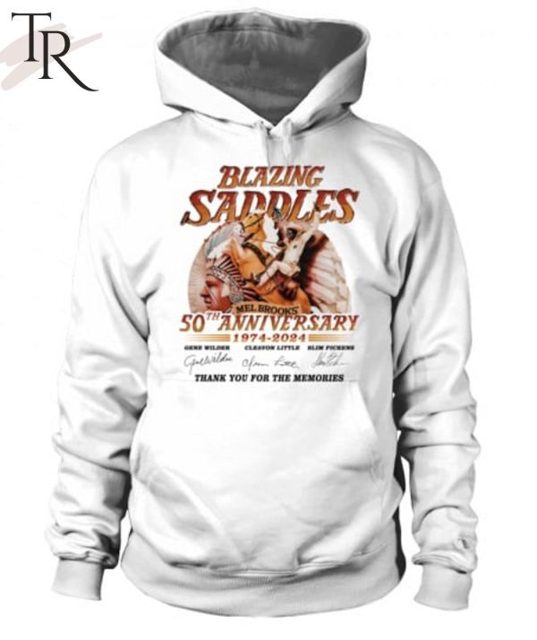 Blazing Saddles Mel Brooks’ 50th Anniversary 1974 – 2024 Thank You For The Memories T-Shirt