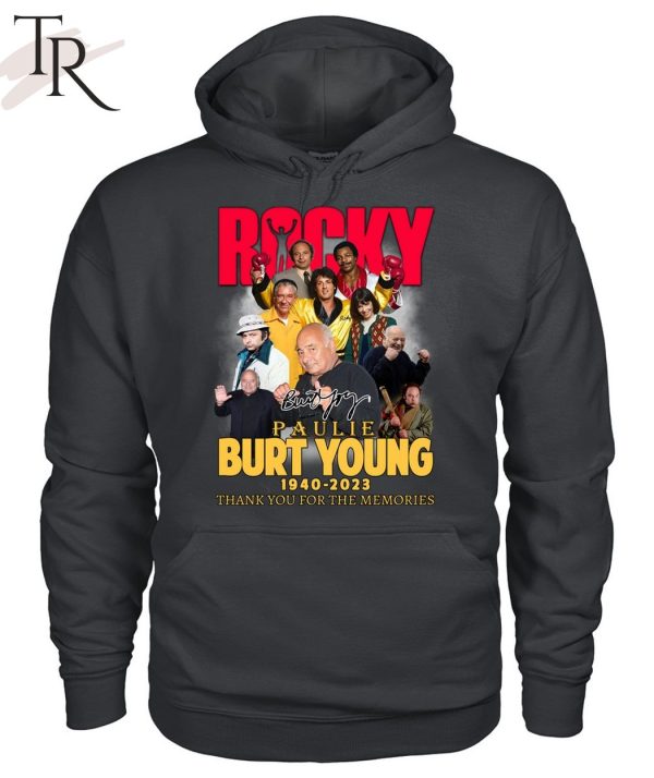 Burt Young Paulie Rocky 1940 – 2023 Thank You For The Memories T-Shirt