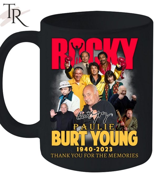 Burt Young Paulie Rocky 1940 – 2023 Thank You For The Memories T-Shirt