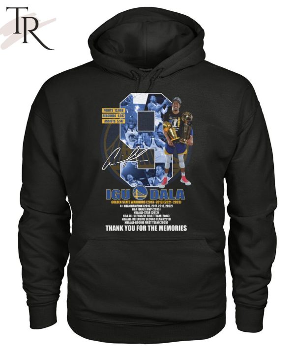 Iguodala Golden State Warriors 2013 – 2019, 2021 – 2023 Thank You For The Memories T-Shirt