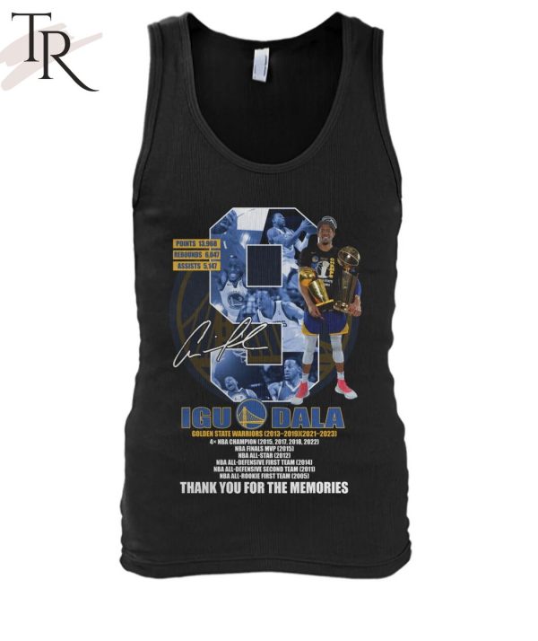 Iguodala Golden State Warriors 2013 – 2019, 2021 – 2023 Thank You For The Memories T-Shirt