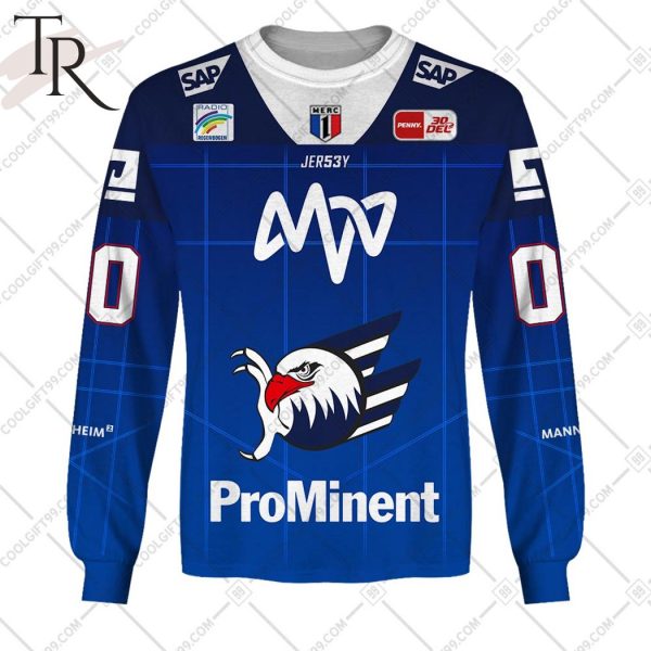 DEL Adler Mannheim 2324 Home Jersey Style Hoodie