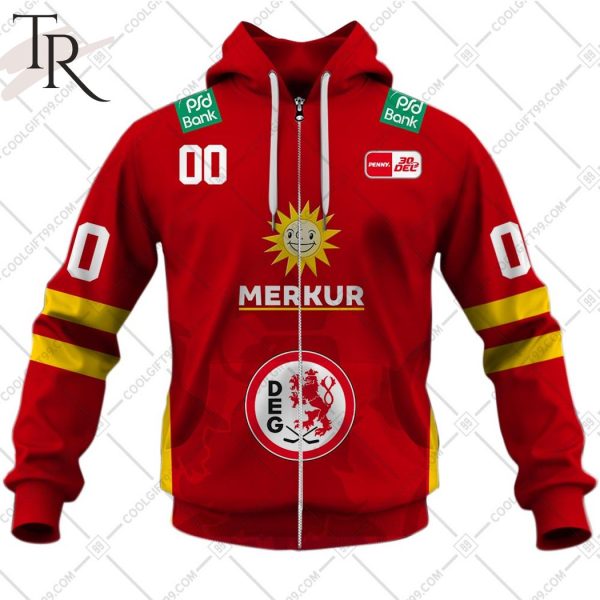 DEL Dusseldorfer EG 2324 Home Jersey Style Hoodie