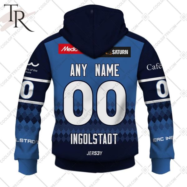 DEL ERC Ingolstadt 2324 Home Jersey Style Hoodie