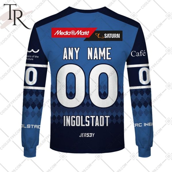 DEL ERC Ingolstadt 2324 Home Jersey Style Hoodie