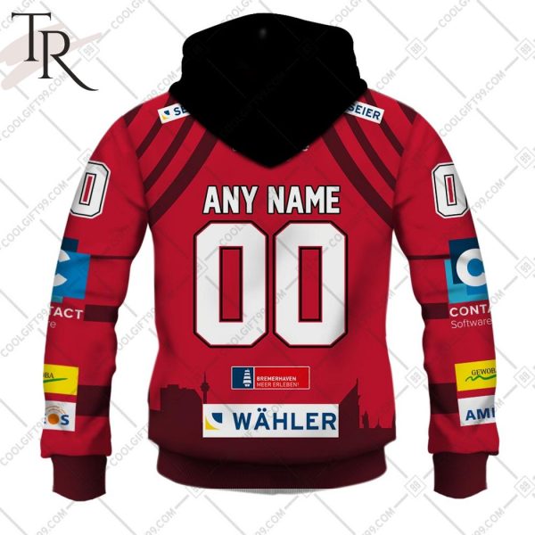 DEL Fischtown Pinguins 2324 Home Jersey Style Hoodie