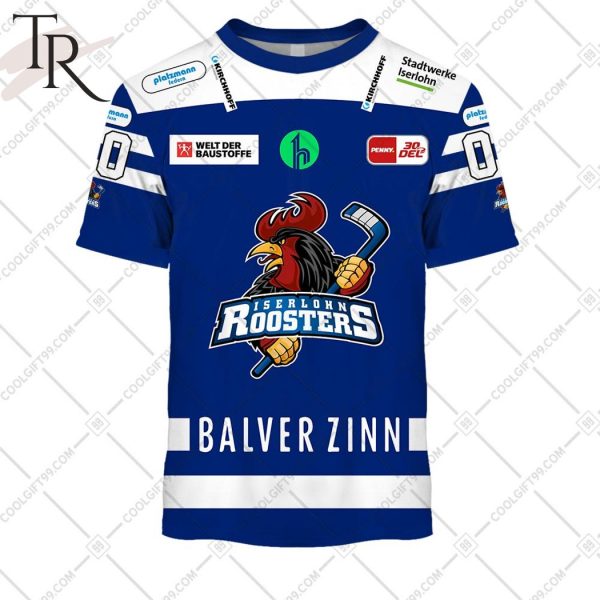 DEL Iserlohn Roosters 2324 Home Jersey Style Hoodie