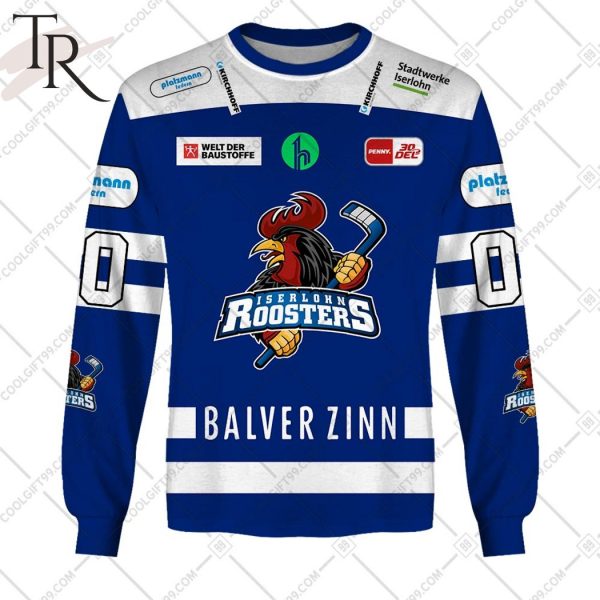 DEL Iserlohn Roosters 2324 Home Jersey Style Hoodie