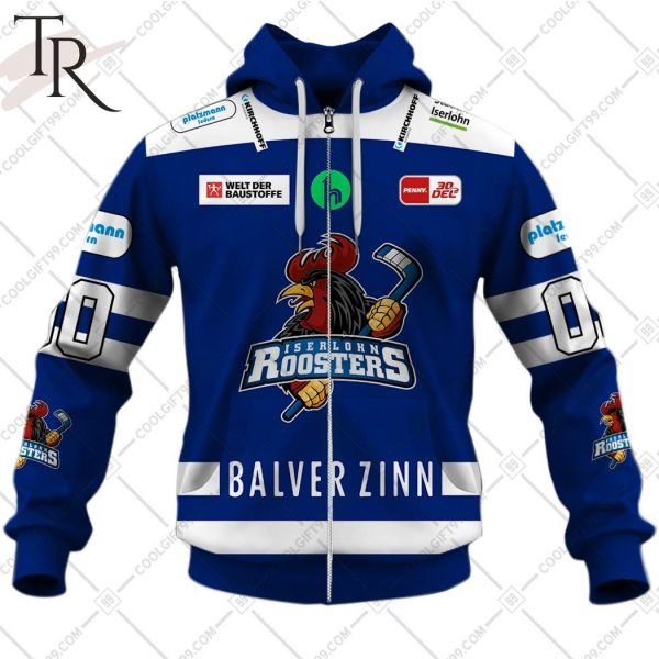 DEL Iserlohn Roosters 2324 Home Jersey Style Hoodie