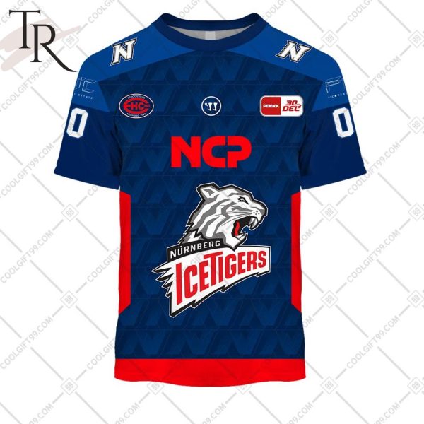 DEL Nurnberg Ice Tigers 2324 Home Jersey Style Hoodie