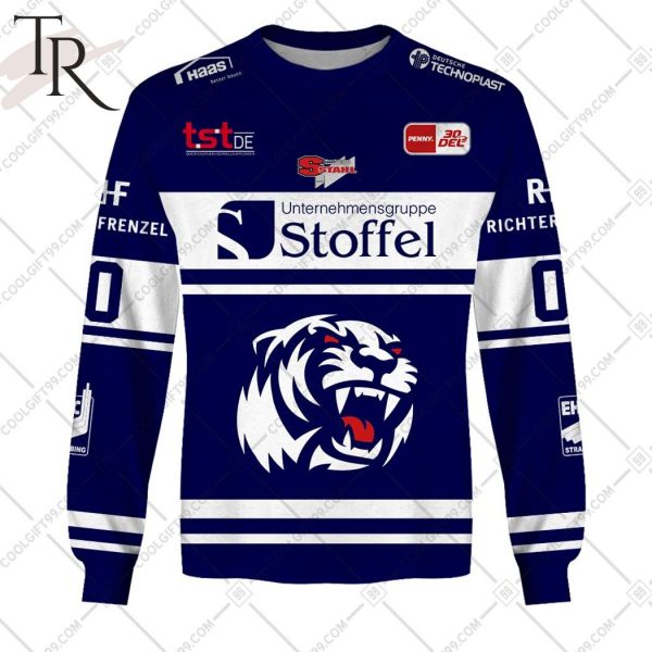 DEL Straubing Tigers 2324 Home Jersey Style Hoodie