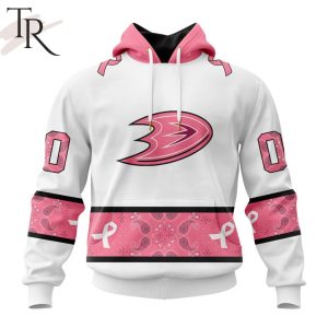 NEW] Personalized NHL Anaheim Ducks In Classic Style With Paisley! IN OCTOBER WE WEAR PINK BREAST CANCER Hoodie
