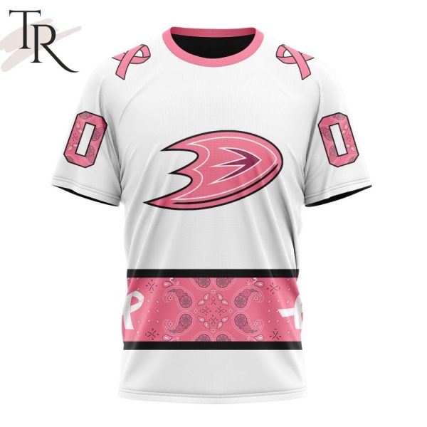 NEW] Personalized NHL Anaheim Ducks In Classic Style With Paisley! IN OCTOBER WE WEAR PINK BREAST CANCER Hoodie