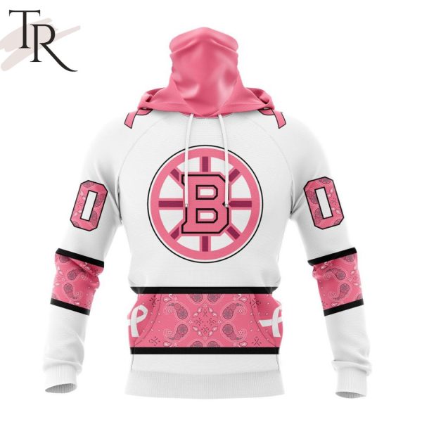 NEW] Personalized NHL Boston Bruins In Classic Style With Paisley! IN OCTOBER WE WEAR PINK BREAST CANCER Hoodie