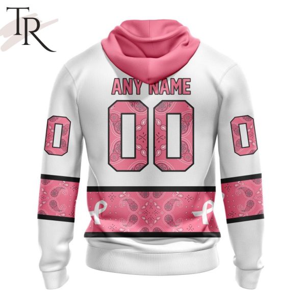 NEW] Personalized NHL Carolina Hurricanes In Classic Style With Paisley! IN OCTOBER WE WEAR PINK BREAST CANCER Hoodie