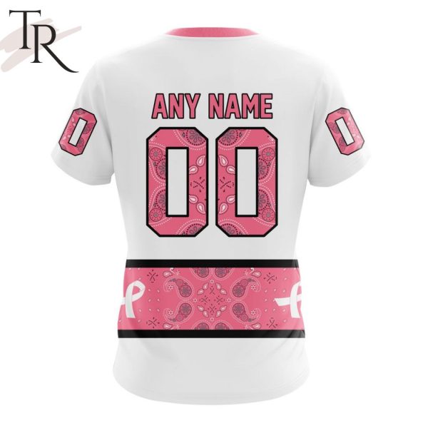 NEW] Personalized NHL Carolina Hurricanes In Classic Style With Paisley! IN OCTOBER WE WEAR PINK BREAST CANCER Hoodie