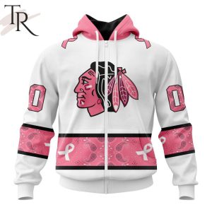 NEW] Personalized NHL Chicago Blackhawks In Classic Style With Paisley! IN OCTOBER WE WEAR PINK BREAST CANCER Hoodie