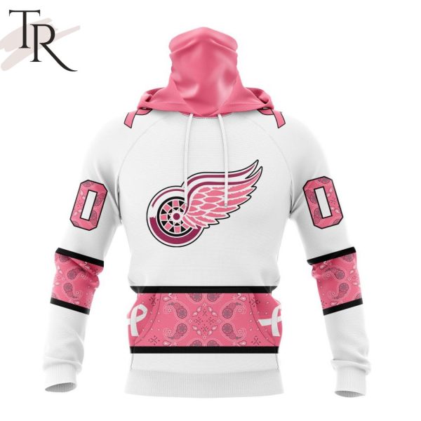 NEW] Personalized NHL Detroit Red Wings In Classic Style With Paisley! IN OCTOBER WE WEAR PINK BREAST CANCER Hoodie