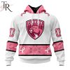 NEW] Personalized NHL Edmonton Oilers In Classic Style With Paisley! IN OCTOBER WE WEAR PINK BREAST CANCER Hoodie
