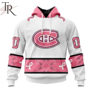 NEW] Personalized NHL Montreal Canadiens In Classic Style With Paisley! IN OCTOBER WE WEAR PINK BREAST CANCER Hoodie