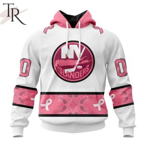 NEW] Personalized NHL New York Islanders In Classic Style With Paisley! IN OCTOBER WE WEAR PINK BREAST CANCER Hoodie